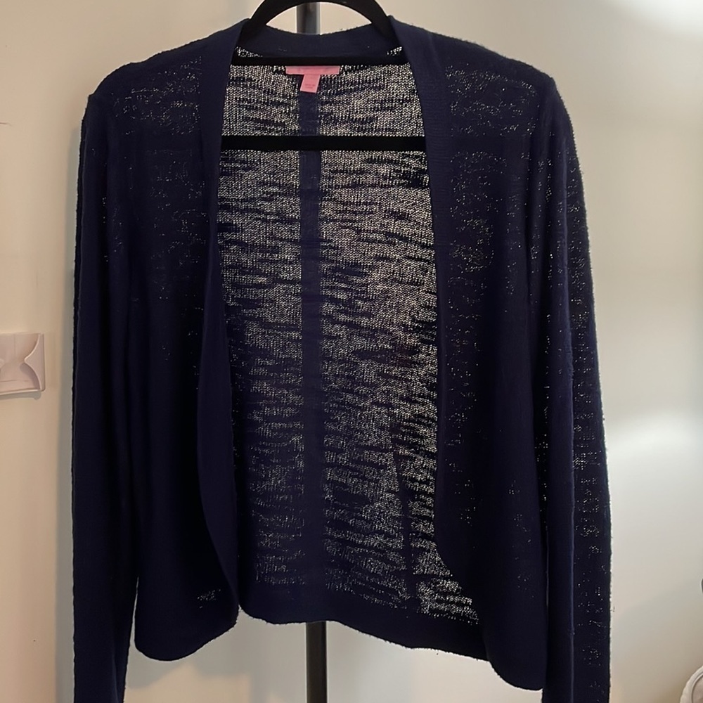 Lilly Pulitzer Navy cardigan - Picture 7 of 7